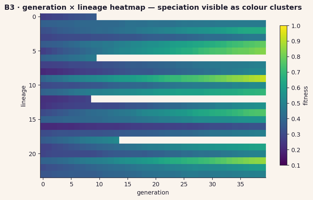 B3 lineage heatmap